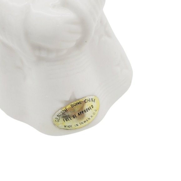 Vintage 6" White Bone China Light Angel Christmas Décor *No light kit - Picture 4 of 9